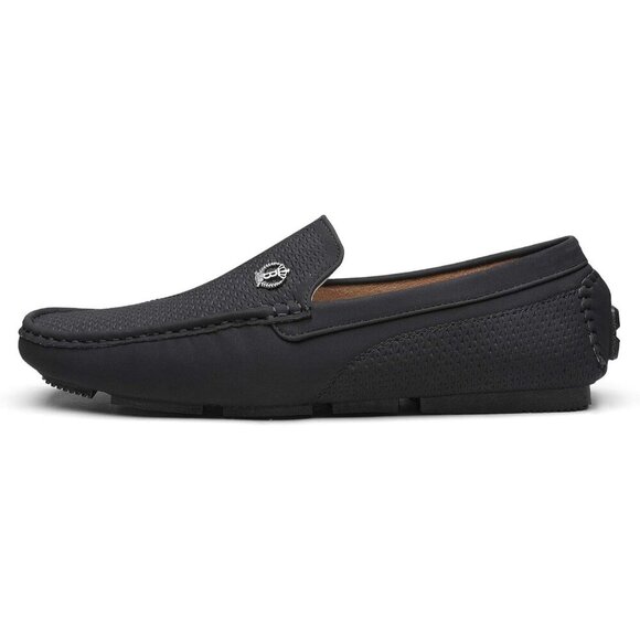 〽️Men\'s Black Bruno Marc  Penny Moccasins Comfortable Casual Dress Loafers main image 5